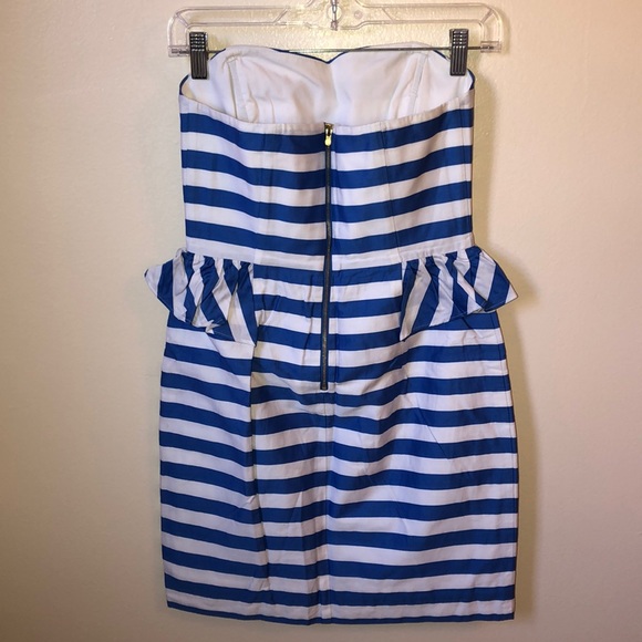 Lilly Pulitzer Strapless Peplum Dress - Picture 4 of 5